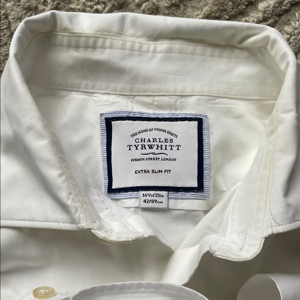 Charles Tyrwhitt Men's White Shirt